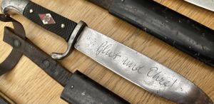 EARLY HITLER YOUTH DAGGER WITH FULL MOTTO. ANTON WINGEN Jr…