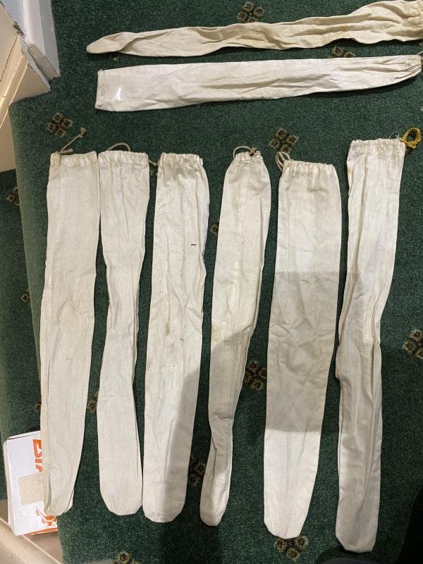 OLD COTTON DRAW STRING DAGGER BAGS. — image 4
