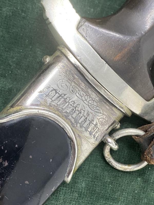 AN EARLY '33 SS DAGGER BY KLAAS WITH PERSONALISATION, SS NUMBERS AND TRIPLE HANGER!!! — image 5