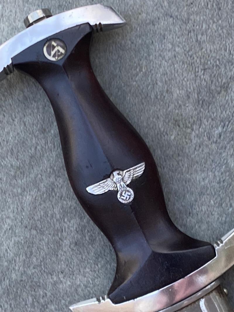 A NSKK (MARINE?) DAGGER BY C.J. KREBS DOUBLE MARKED!! — image 4