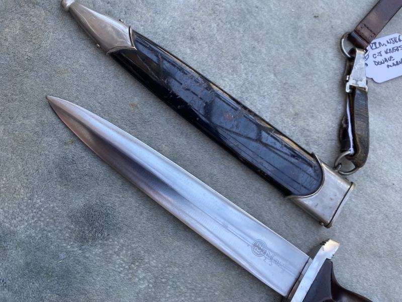 A NSKK (MARINE?) DAGGER BY C.J. KREBS DOUBLE MARKED!! — image 6