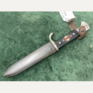 EXTREMELY EARLY, INITIAL PRODUCTION HITLER YOUTH KNIFE BY EICKHORN.