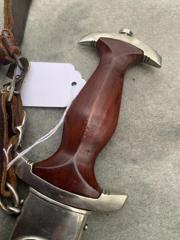 EARLY SA DAGGER WITH TRIPLE HANGER RARE 9/10 MAKER. — image 5