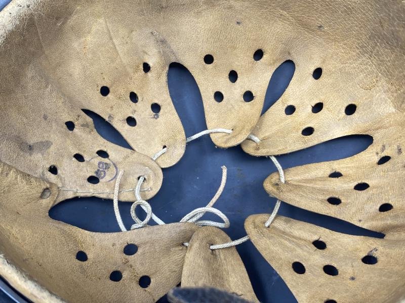 THIRD REICH M42 'RAW EDGE' LUFTWAFFE HELMET. — image 7