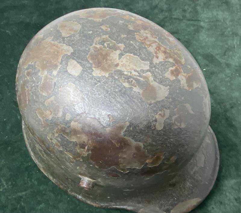 THIRD REICH M18 TRANSITIONAL STEEL HELMET. — image 7