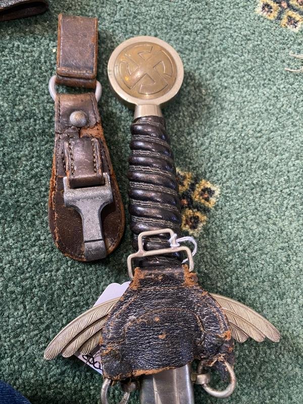 VERY RARE TEARDROP HANGER FOR LUFTWAFFE SWORD. — image 6