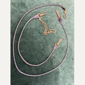 EXTREMELY RARE SET OF 'DOG LEAD' LEATHER HANGERS FOR NAVY …