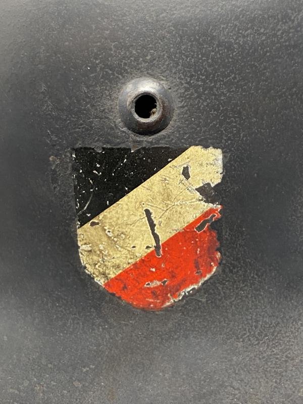 ORIGINAL M35 DOUBLE DECAL LUFTWAFFE HELMET. — image 5