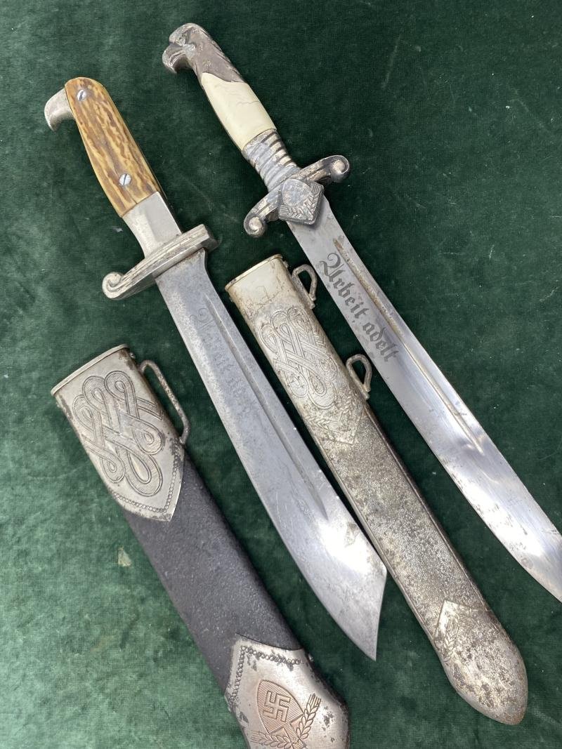 A UNIQUE OPPORTUNITY TO BUY A RAD OFFICERS DAGGER & A RAD HEWER TOGETHER FOR A SPECIAL PRICE, BOTH BY THE SAME MAKER!!!!!!!! — image 10