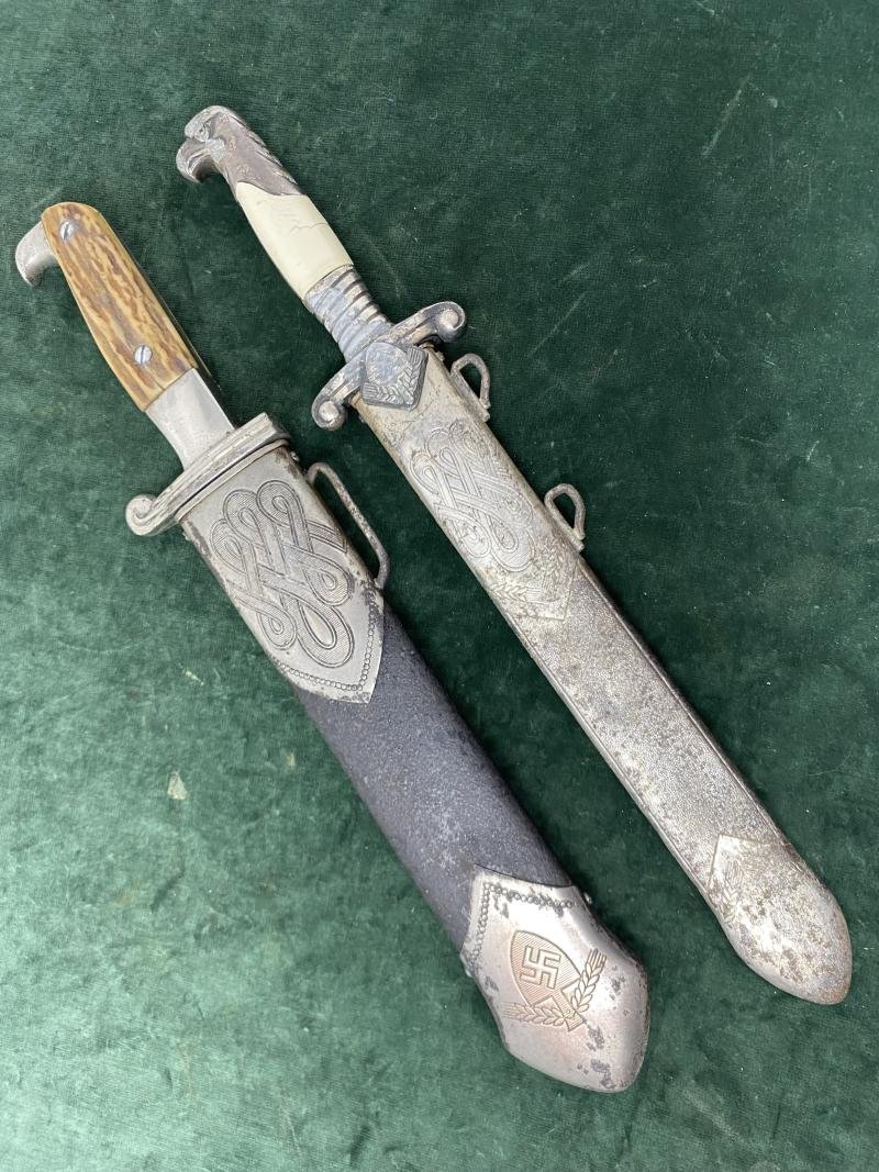 A UNIQUE OPPORTUNITY TO BUY A RAD OFFICERS DAGGER & A RAD HEWER TOGETHER FOR A SPECIAL PRICE, BOTH BY THE SAME MAKER!!!!!!!! — image 2