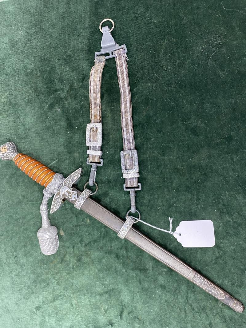 2nd Pattn. LUFTWAFFE DAGGER BY EICKHORN WITH GILDED SWAZ's , STRSPS & KNOT. — image 2