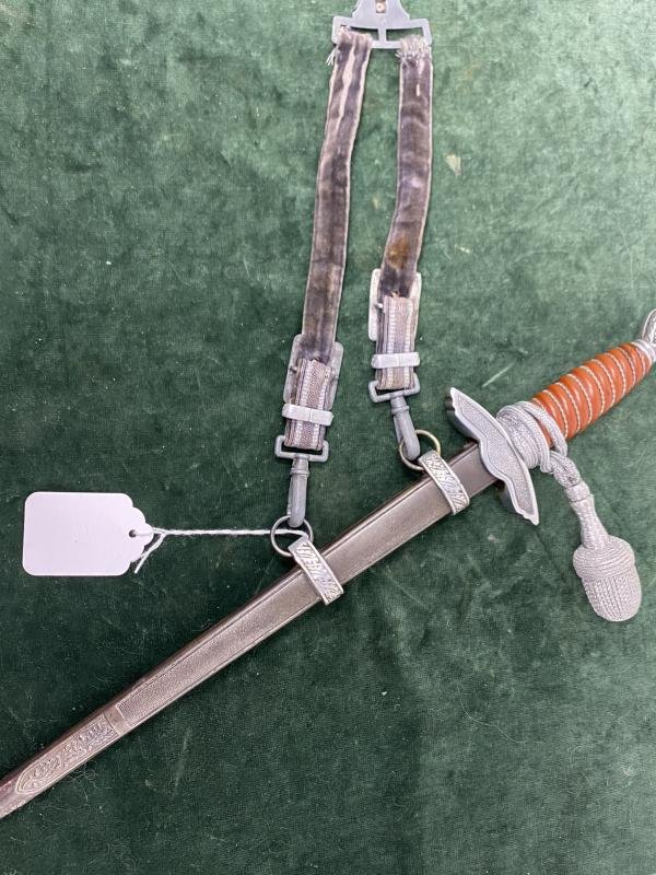 2nd Pattn. LUFTWAFFE DAGGER BY EICKHORN WITH GILDED SWAZ's , STRSPS & KNOT. — image 6