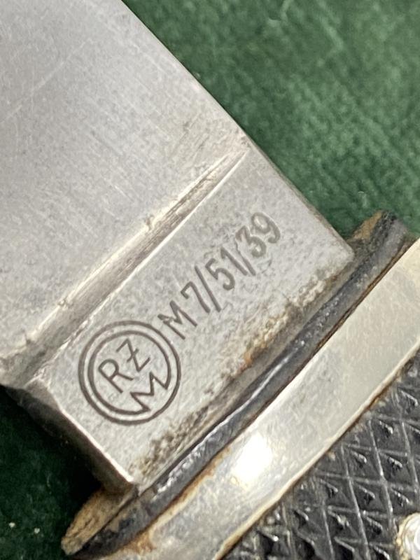 A VERY NICE EXAMPLE OF A DOUBLE MARKED HJ DAGGER. — image 7