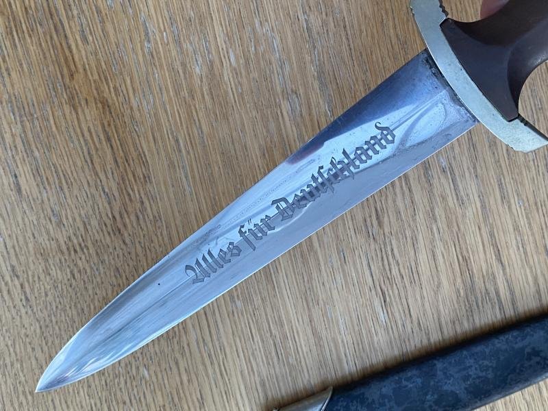 EARLY NSKK/SA DAGGER BY ROMUSO SOLINGEN - with personal ID numbers. — image 10