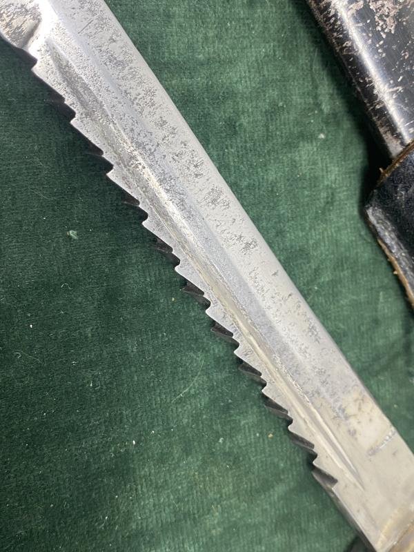 A VERY EARLY EXAMPLE OF A FIRE OFFICERS SHORT SAWBACK PARADE BAYONET. — image 6