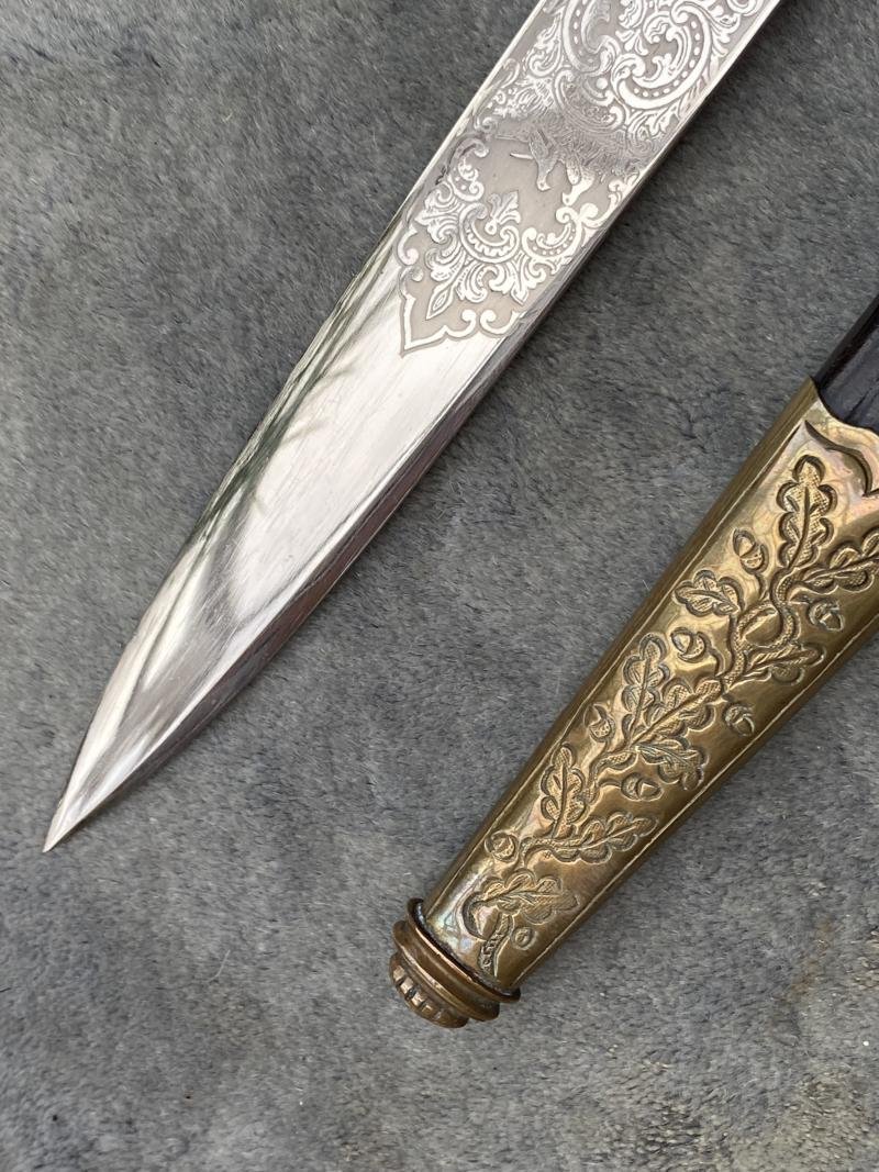 THIRD REICH ERA SUBORDINATE DE-LUXE FORESTRY CUTLASS BY CLEM& JUNG. — image 10