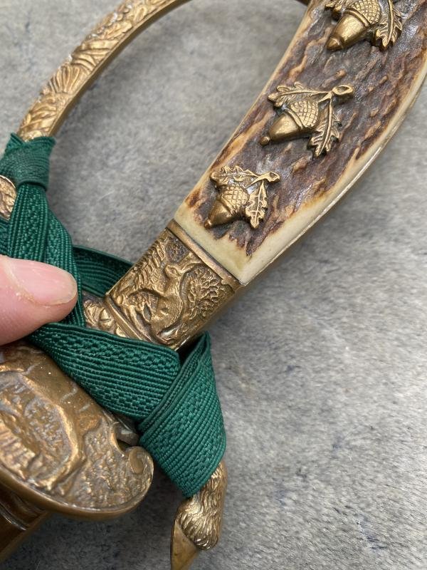 THIRD REICH ERA SUBORDINATE DE-LUXE FORESTRY CUTLASS BY CLEM& JUNG. — image 4