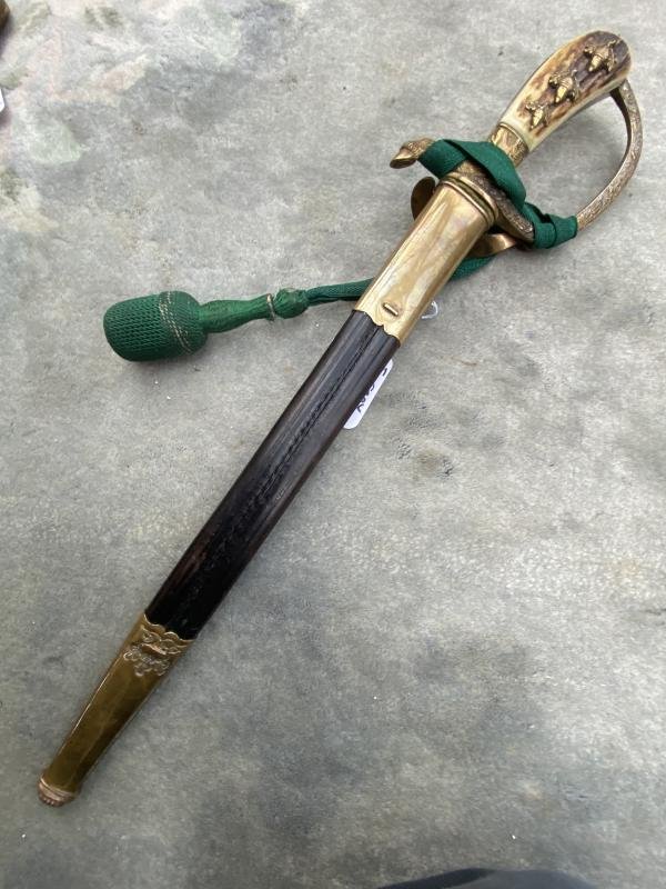 THIRD REICH ERA SUBORDINATE DE-LUXE FORESTRY CUTLASS BY CLEM& JUNG. — image 6