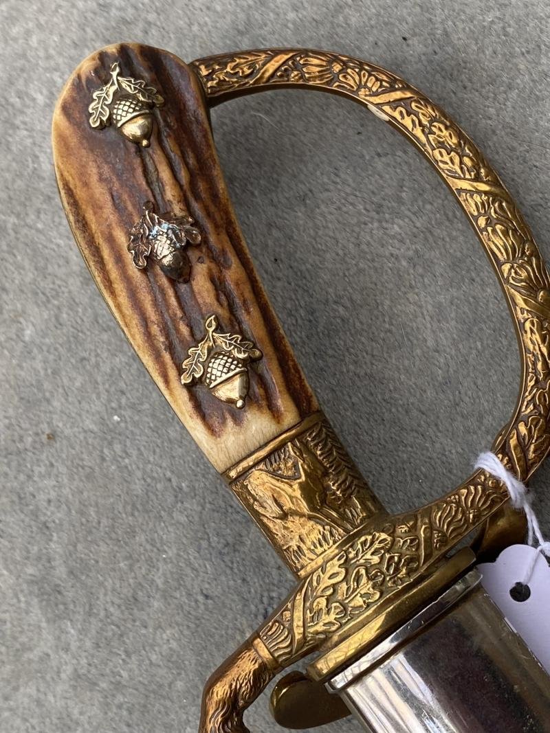 AN EARLY EICKHORN SUBORDINATE FORESTRY CUTLASS. — image 5