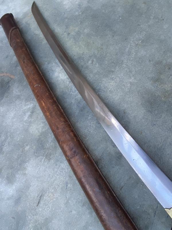 WW2 JAPANESE OFFICERS KATANA/SAMURAI SWORD WITH BATTLE COVER AND ORIGINSL 'KNOT' — image 8