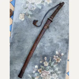 WW2 JAPANESE OFFICERS KATANA/SAMURAI SWORD WITH BATTLE COVER AND ORIGINSL …