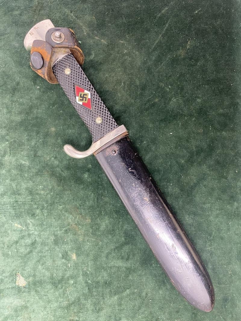 VERY EARLY HJ KNIFE WITH MOTTO, BY HERM KONEJUNG. — image 2