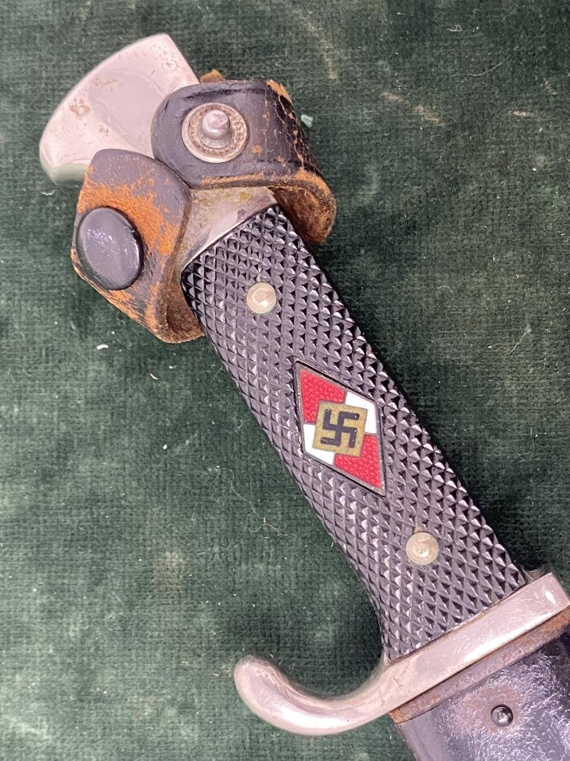 VERY EARLY HJ KNIFE WITH MOTTO, BY HERM KONEJUNG. — image 3