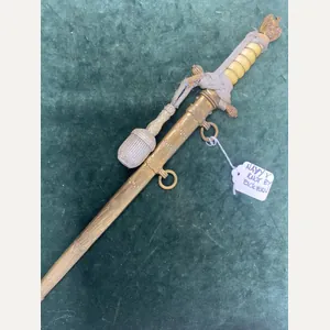 NAVAL OFFICERS DAGGER WITH KNOT BY EICKHORN.