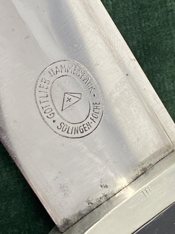 AN EARLY SS '33 DAGGER BY HAMMESFAR WITH HANGER. — image 9