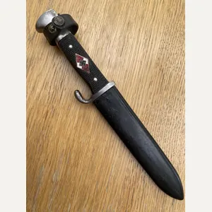 A VERY EARLY HITLER YOUTH KNIFE BY GEBRUDER BELL.