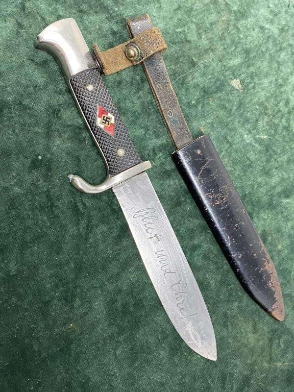 EARLY HITLER YOUTH KNIFE WITH MOTTO BY ANTON WINGEN Jr. — image 6
