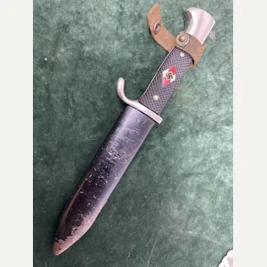 EARLY HITLER YOUTH KNIFE WITH MOTTO BY ANTON WINGEN Jr.