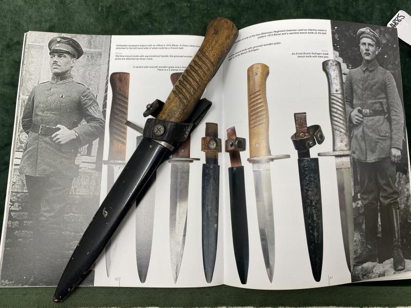 WW1 IMPERIAL GERMAN FIGHTING KNIFE- AS PICTURED IN THE BOOK!! — image 2