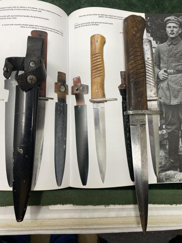WW1 IMPERIAL GERMAN FIGHTING KNIFE- AS PICTURED IN THE BOOK!! — image 3