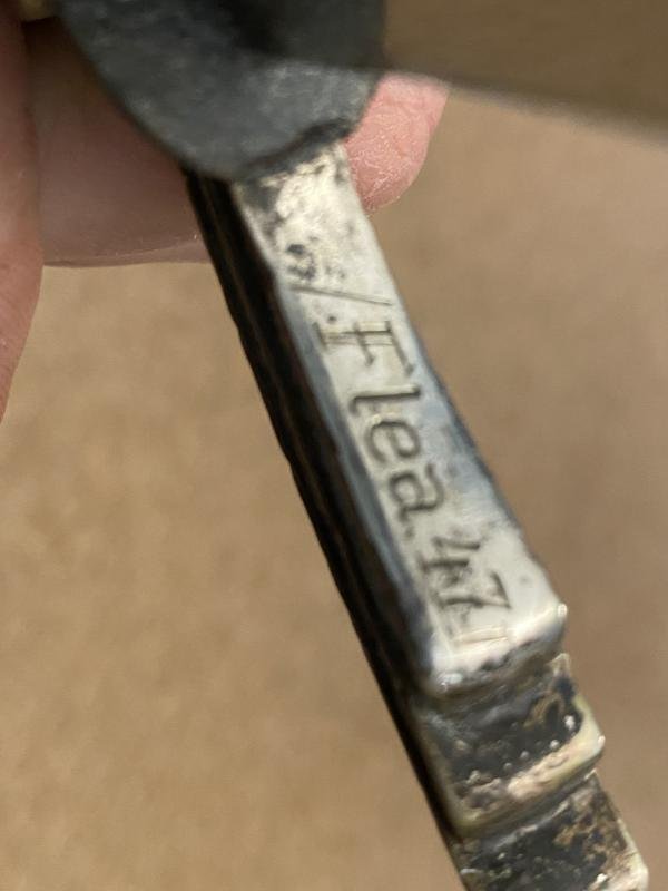 AN UNCLEANED & UNTOUCHED EARLY LUFTWAFFE SWORD BY HORSTER WITH FLIGHT AND DEPOT MARKINGS. — image 9