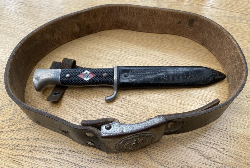 PRIVATELY ACQUIRED HJ DAGGER WITH MATCHING BELT AND BUCKLE. — image 2