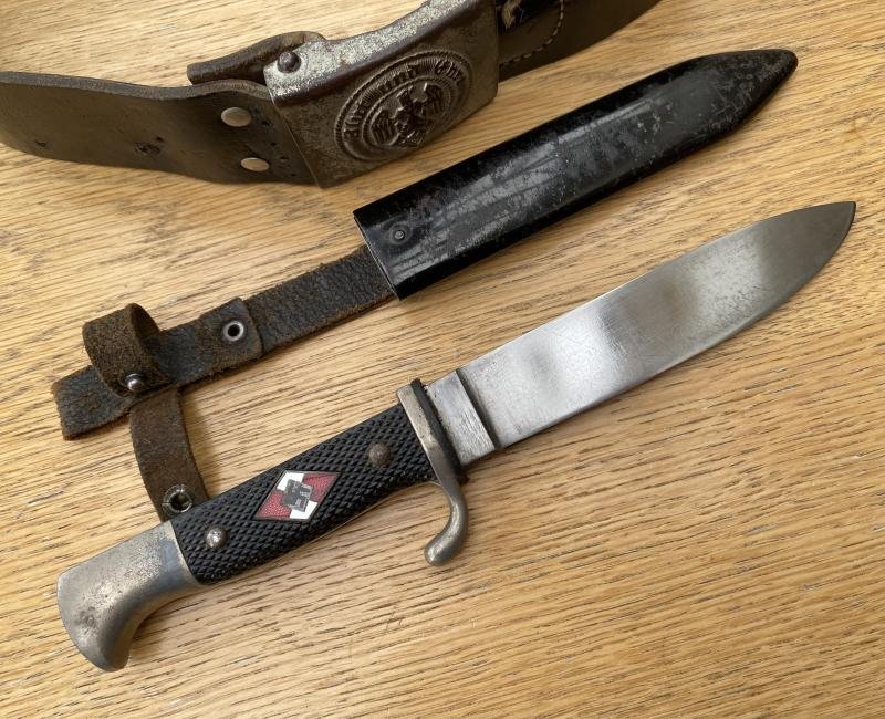 PRIVATELY ACQUIRED HJ DAGGER WITH MATCHING BELT AND BUCKLE. — image 4