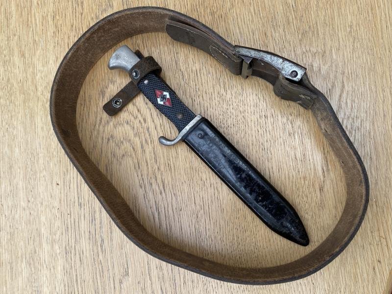 PRIVATELY ACQUIRED HJ DAGGER WITH MATCHING BELT AND BUCKLE. — image 7