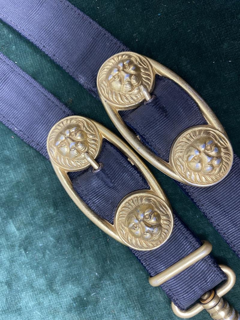 A PERFECT COMPLIMENT TO YOUR THIRD REICH NAVY DAGGER. SET OF DAGGER HANGERS AND MATCHING DAY BELT. — image 4