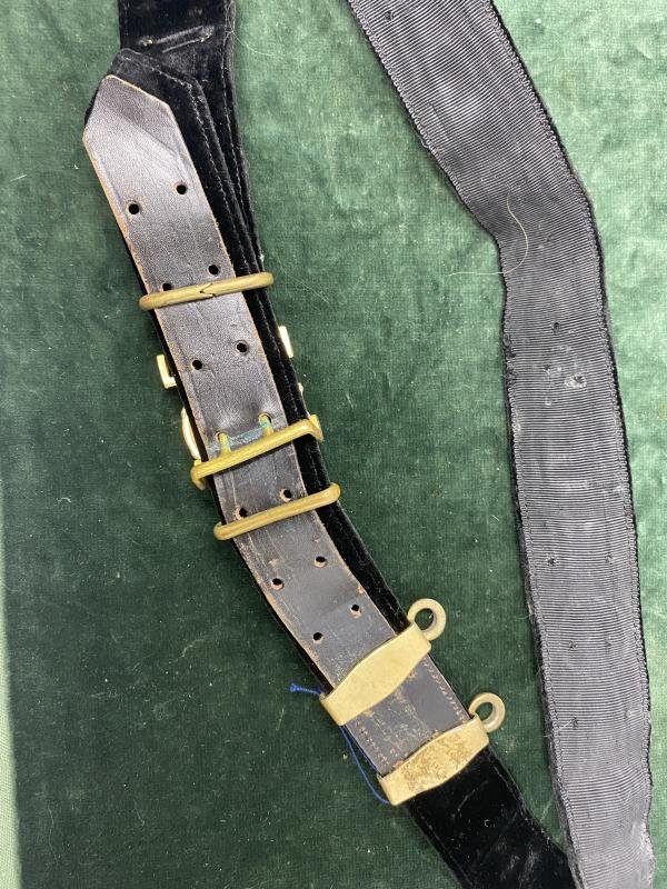 A PERFECT COMPLIMENT TO YOUR THIRD REICH NAVY DAGGER. SET OF DAGGER HANGERS AND MATCHING DAY BELT. — image 8