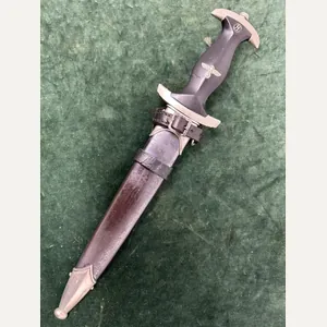 EARLY SS DAGGER BY BOKER WITH ERASED ROHM BLADE & …