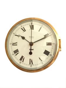 Sewill Brass Ship's Bulkhead Clock c.1990