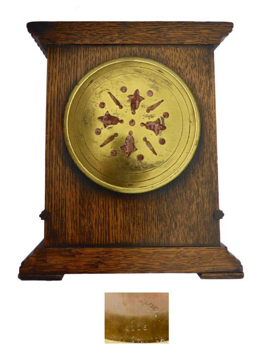 J W Benson 8 Day 'Campaign' Mantle Clock, c.1900 — image 3