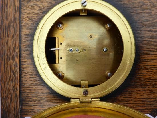 J W Benson 8 Day 'Campaign' Mantle Clock, c.1900 — image 4