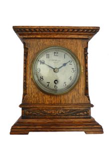 J W Benson 8 Day 'Campaign' Mantle Clock, c.1900