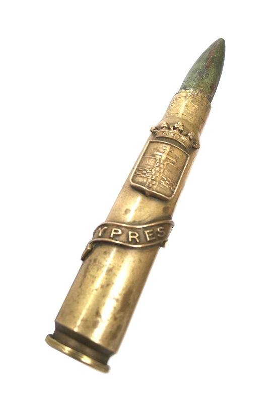 WW1 Era Souvenier Ypres Rifle Bullet — image 2