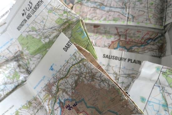 British Army Maps & Silva Compass — image 2