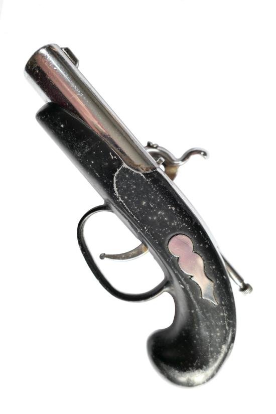 Vintage Percussion Pistol Petrol Lighter — image 5