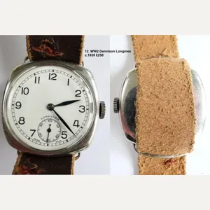 WW2 Era Cushion Longines Watch