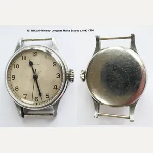 WW2 RAF Longines AM Erased Marking